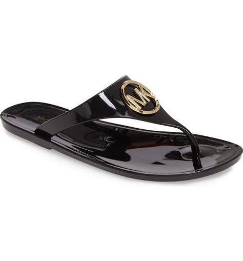 michael kors flip flops dillards|Michael Kors jelly flip flops.